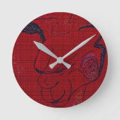 Horloge Ronde Sci-fi Fantasy Hunting Dog Round Clock (Recto)