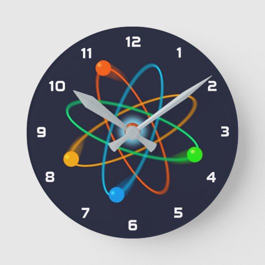 Horloge Ronde Science de la structure atomique (Recto)