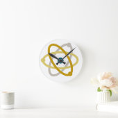Horloge Ronde Science simple Atom Chimie Nerd (Maison)