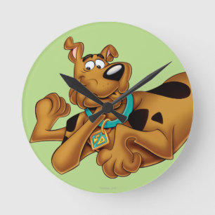 Horloge Ronde Scooby Doo Allongé