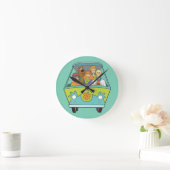 Horloge Ronde Scooby-Doo & Gang Mystery Machine (Maison)