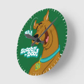 Horloge Ronde Scooby-Doo Rire (Angle)