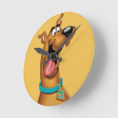 Horloge Ronde Scooby Doo Visage Excité (Angle)