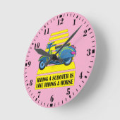 Horloge Ronde Scooter (Angle)