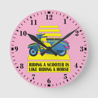 Horloge Ronde Scooter