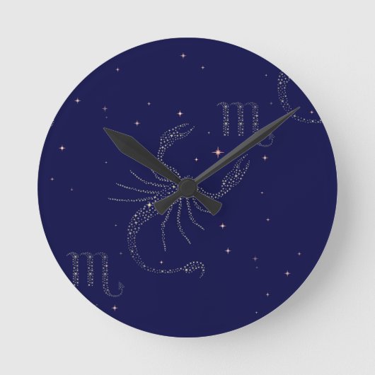Horloge Ronde scorpio étoiles (Recto)