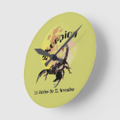 Horloge Ronde Scorpion (Angle)