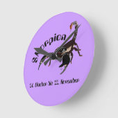 Horloge Ronde Scorpion (Angle)