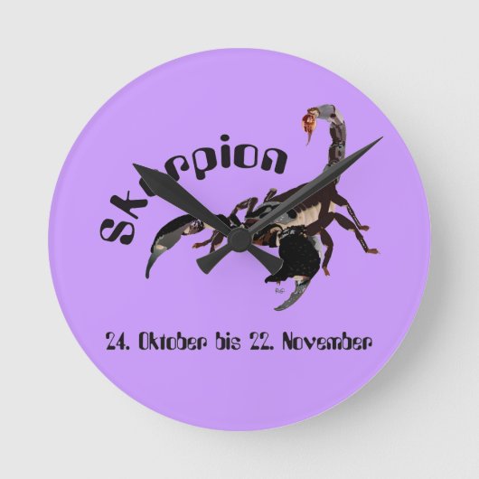 Horloge Ronde Scorpion (Recto)