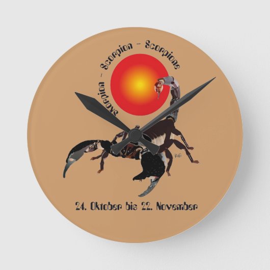 Horloge Ronde Scorpion (Recto)