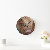 Horloge Ronde Scottish Highland Cows - Scotland (Maison)