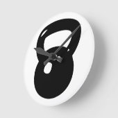 Horloge Ronde Séance d'entraînement de Kettlebell (Angle)