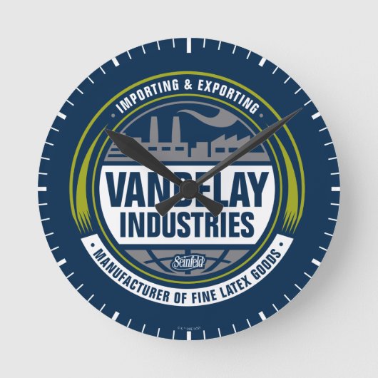 Horloge Ronde Seinfeld | Vandelay Industries Logo (Recto)