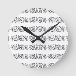 Horloge Ronde séparateur enjolivement ornemental