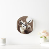 Horloge Ronde Sepia Wolf & Moon (Maison)
