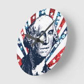 Horloge Ronde séquin george washington (Angle)