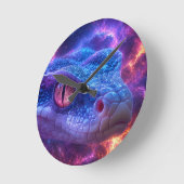HORLOGE RONDE SERPENT DANS L'ESPACE (Angle)