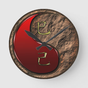 Horloge Ronde Serpent de terre
