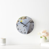 Horloge Ronde Serviette de SPA blanche (Maison)