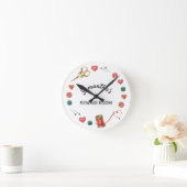 Horloge Ronde Sewing Needle Thread Alterations (Maison)