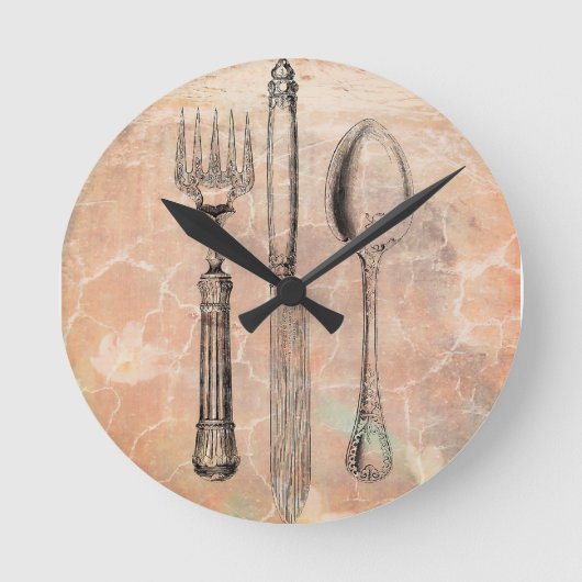 Horloge Ronde shabby chic cutlery (Recto)