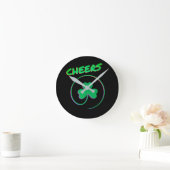 Horloge Ronde Shamrock Clover Irlande Irlande (Maison)
