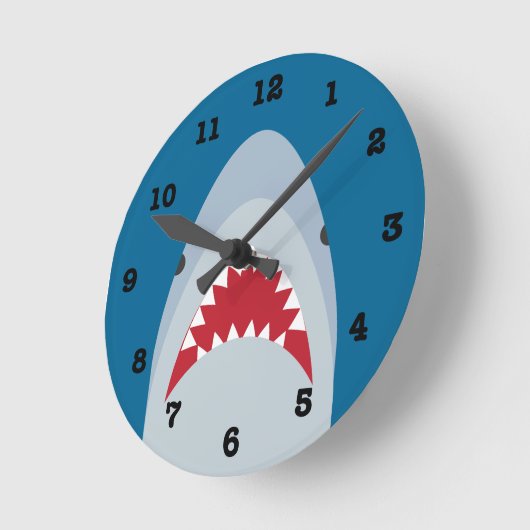 Horloge Ronde Shark Wall Clock (Angle)