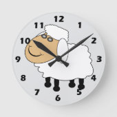Horloge Ronde Sheep Design (Recto)