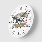 Horloge Ronde Sheriff adjoint personnalisé (Angle)