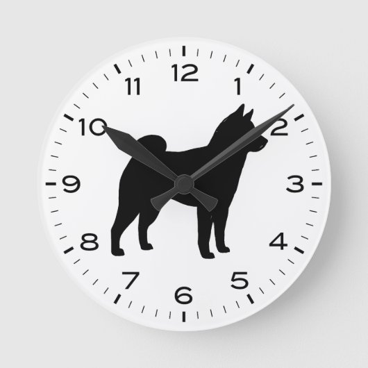 Horloge Ronde Shiba Inu (Recto)