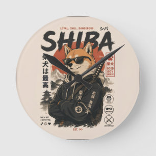 HORLOGE RONDE SHIBA LE PROTECTEUR