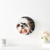 Horloge Ronde Shih Tzu (Maison)