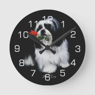 Horloge Ronde Shih Tzu