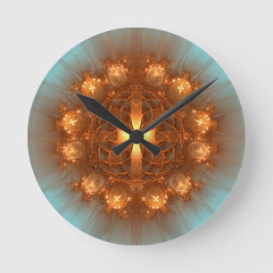 Horloge Ronde Shining Cross Mandala