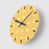 Horloge Ronde Shippo jaune (Angle)