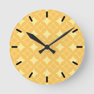 Horloge Ronde Shippo jaune