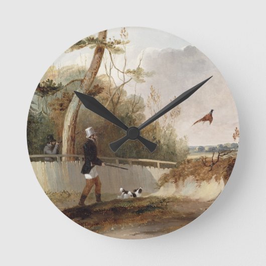 Horloge Ronde Shooting de Pheasant (Recto)
