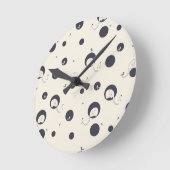 Horloge Ronde Shy Elephant Motif (Angle)