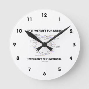 Horloge Ronde Si ce n'était pas Krebs je ne serais pas fonctionn