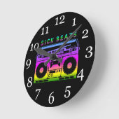 Horloge Ronde Sick Beats 80 (Angle)
