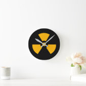Horloge Ronde Signal radioactif nucléaire (Maison)