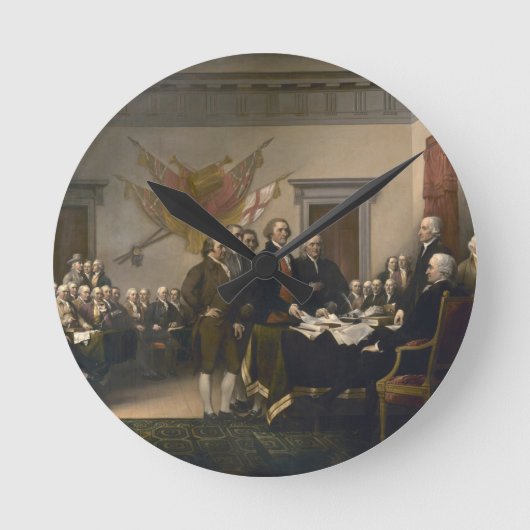 Horloge Ronde Signature de la déclaration d'indépendance, le 4 (Recto)