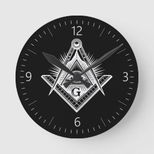 Horloge Ronde signe de franc-maçonnerie