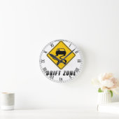 Horloge Ronde Signe de zone de dérive (Maison)