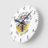 Horloge Ronde signe Iowa (Angle)