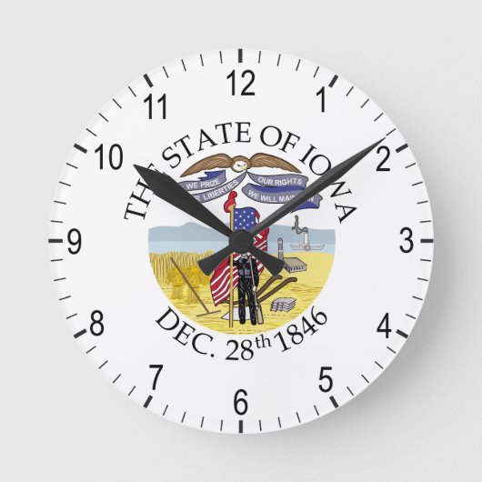 Horloge Ronde signe Iowa (Recto)