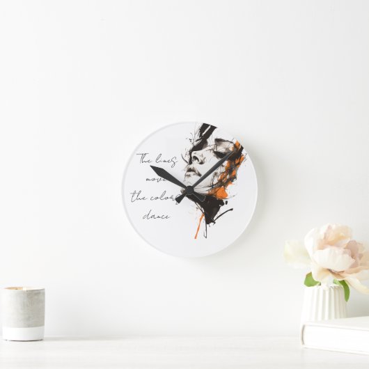 Horloge Ronde Silent Power – Modern Artistic Wall Clock (Maison)