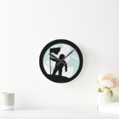 Horloge Ronde Silhouette d'astronaute (Maison)