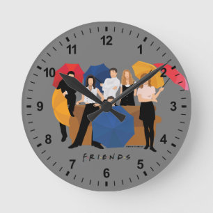 Horloge Ronde Silhouette de caractères FRIENDS™