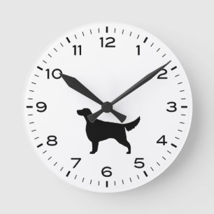 Horloge Ronde Silhouette de l'Irish Setter